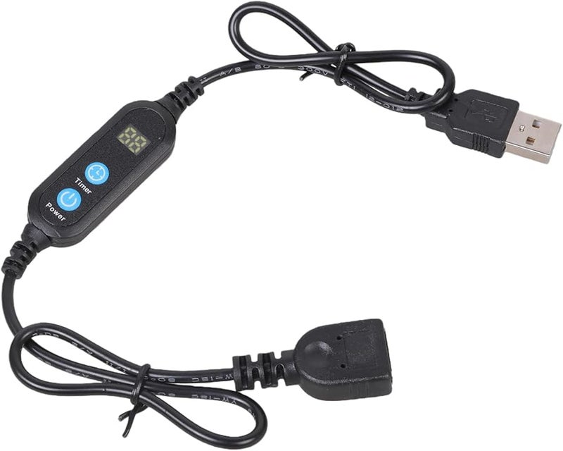 مؤقت USB للتبديل لمدة 24 ساعة مع تحكم بالعد التنازلي لمروحة أحواض الأسماك وأضواء LED وجهاز توفير الطاقة - Image 1